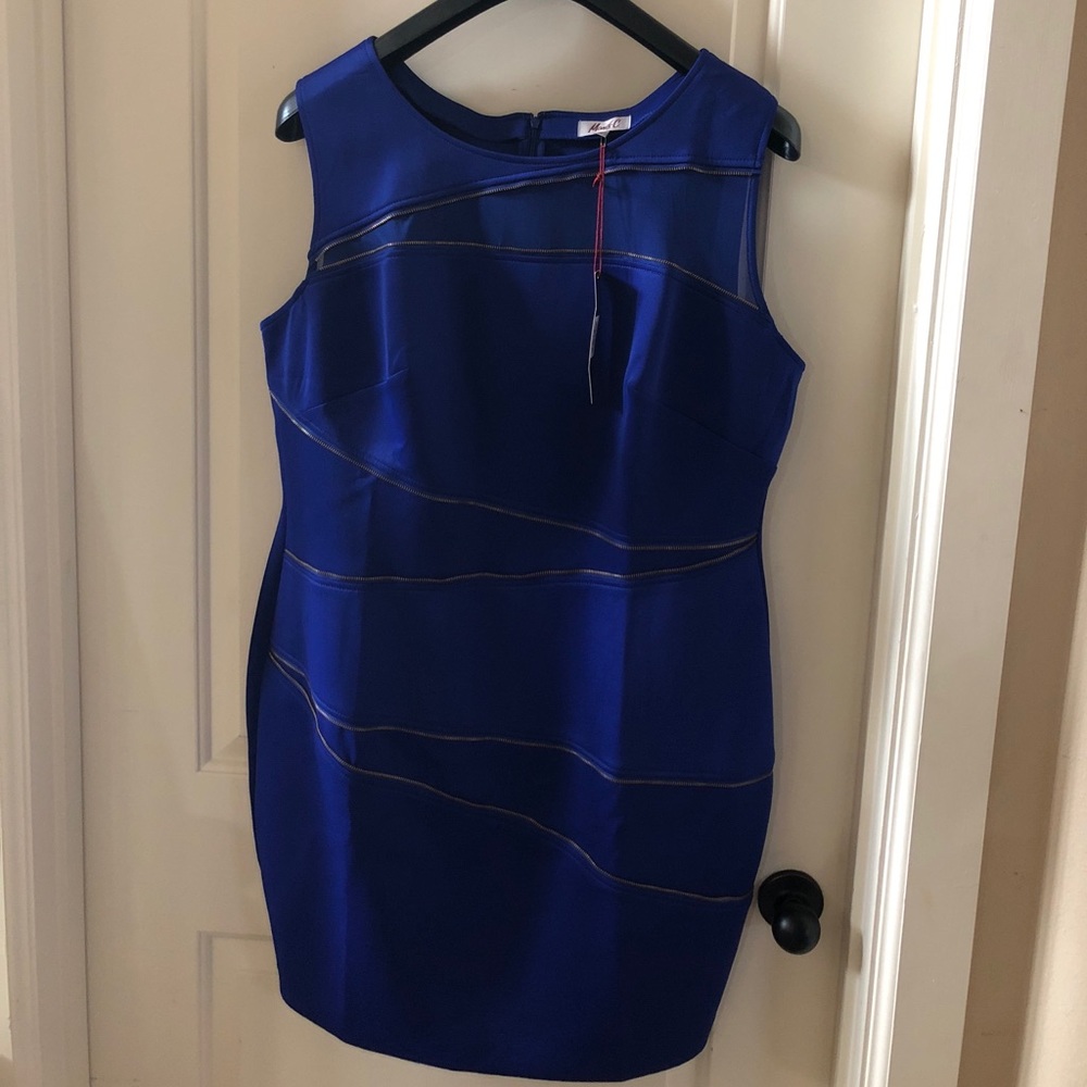 Beautiful Blue Plus Sized Party Dress